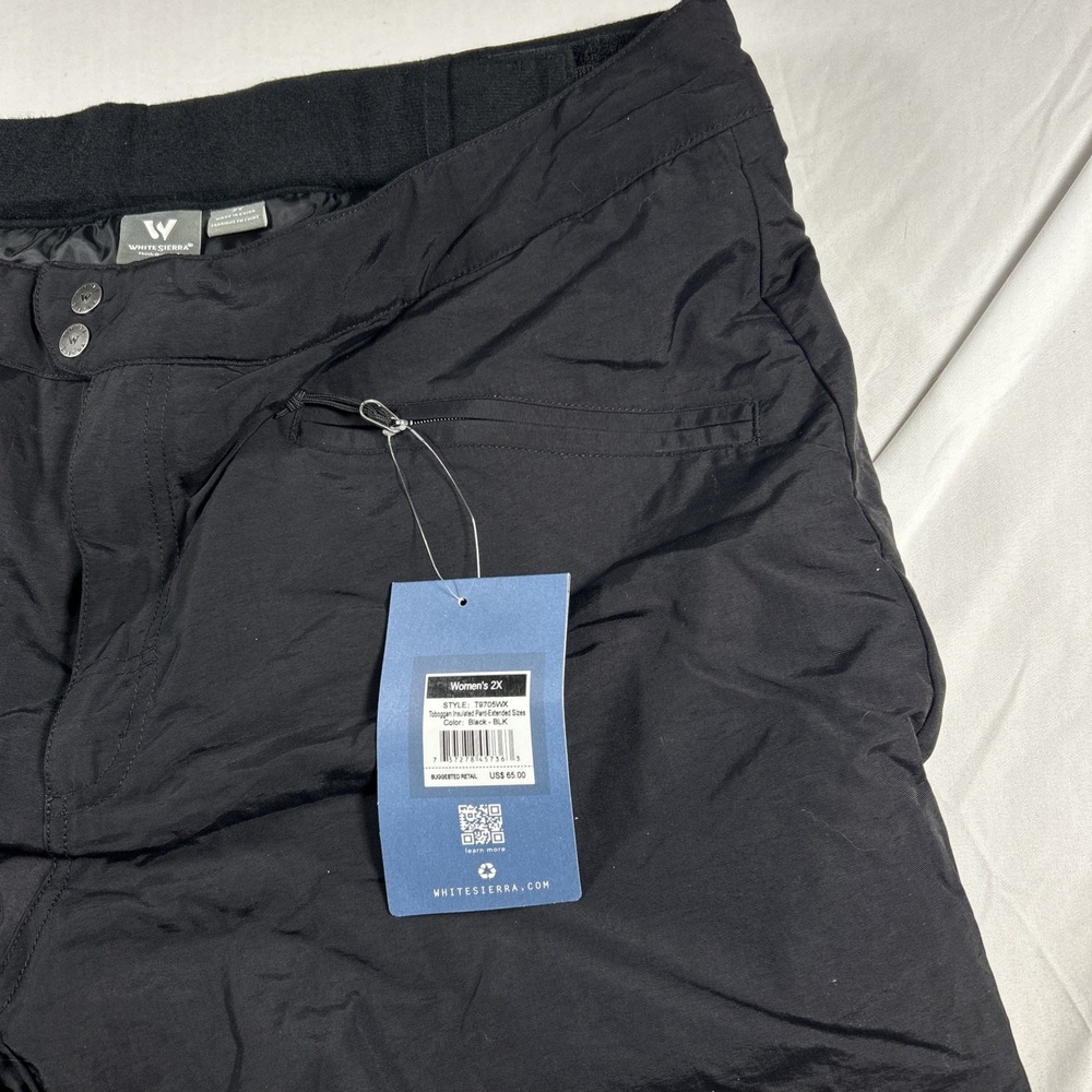 New White Sierra Toboggan Insulated Ski Snow Pant Womens Size 2X Retail $65 NWT